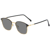 2025 New Style Half-Frame Glasses Photochromic Anti-Blue -Light Reading Unisex Glasses